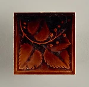 Tile by Hamilton Tile Works Co., founded 1884