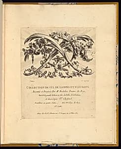 Title Page by Jean-Jacques Bachelier, French, 1724 - 1806
