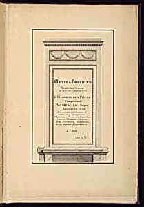 Title Page by Juste-François Boucher, French, 1736 – 1782