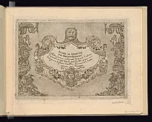 Title Page by Abraham Badollet, French, active eightenth century