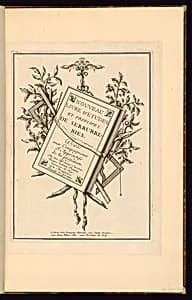 Title Page by Jacques Valentin Fontaine, French, active 1740 – 1760
