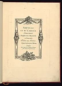 Title Page by Pierre Moreau, French, 1722 – 1798