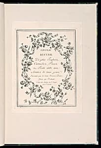 Title Page by Pierre Ranson, French, 1736–1786