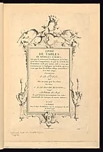 Title Page by Jean-Bernard Turreau, French, 1672 - 1731
