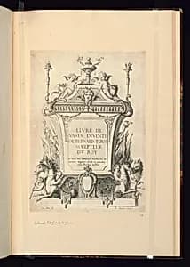 Title Page by Jean-Bernard Turreau, French, 1672 - 1731