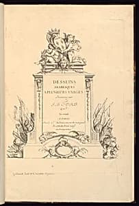 TItle Page by Jean-Bernard Turreau, French, 1672 - 1731