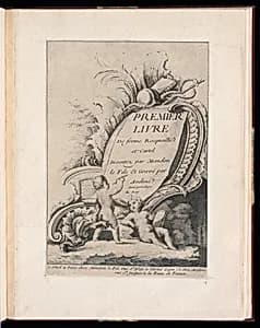 Title Page by François-Thomas Mondon, French, 1709 – 1755