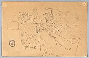 Train Passengers by Francis Augustus Lathrop, (American, 1849–1909)