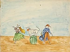 Trained Dogs by Lawrence W. Ladd, active 1865-1895