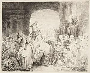 Triumph of Mordecai by Rembrandt Harmensz van Rijn, Dutch, 1606–1669
