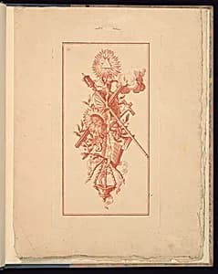 Trophy Design by P. Moithey, French, active 18th century