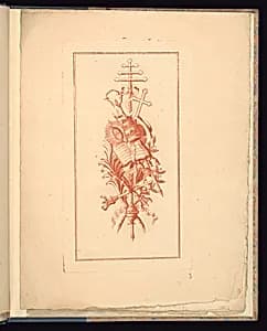 Trophy Design by P. Moithey, French, active 18th century