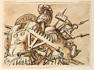 Trophy of weapons by Giuseppe Barberi, Italian, 1746–1809