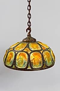 Turtleback Tile Chandelier by Tiffany & Company, American, established 1853