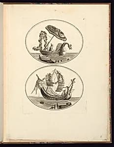 Two Boats by Jean-Baptiste Pillement, French, 1728–1808