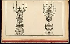 Two Candelabra Designs by Richard de Lalonde, French, active 1780–96