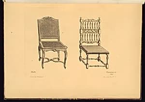Two Chair Designs by André-Jacob Roubo, French, 1739–1791