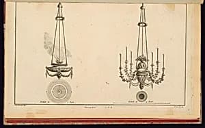 Two Chandelier Designs by Richard de Lalonde, French, active 1780–96