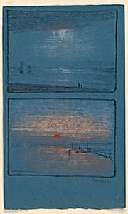 Two Evening Landscapes by Leon Dabo, American, 1868–1960