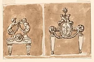 Two fenders by Giuseppe Barberi, Italian, 1746–1809