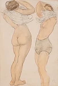 Two Figures by Auguste Rodin, French, b. Paris, 1840–1917