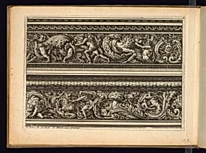 Two Frieze Designs by Jean Le Pautre, French, 1618–1682