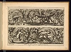 Two Frieze Designs by Jean Le Pautre, French, 1618–1682