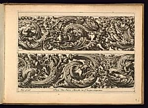 Two Frieze Designs by Jean Le Pautre, French, 1618–1682
