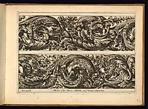 Two Frieze Designs by Jean Le Pautre, French, 1618–1682