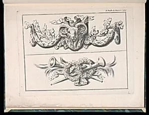 Two Ornament Designs by Jean-Baptiste Huet, French, 1745 – 1811