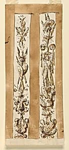 Two pillar stripes by Giuseppe Barberi, Italian, 1746–1809
