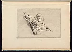 Two Putti by François Boucher, French, 1703–1770