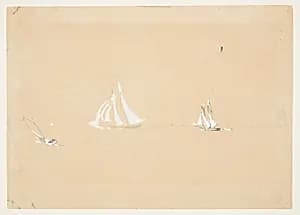 Two Schooners by Winslow Homer, American, 1836–1910