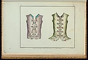 Two Waistcoat Designs by Pierre Ranson, French, 1736–1786