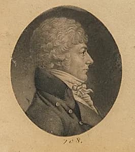 Unidentified Man by Charles Balthazar Julien Févret de Saint-Mémin, 12 Mar 1770 - 23 Jun 1852