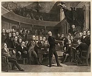 United States Senate Chamber by Robert Whitechurch, 1814 - c. 1880