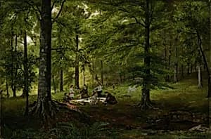 Untitled--Picnic Scene by J. M. Tracy