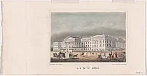 U.S. Patent Office by R. Metzeroth, active c. 1860