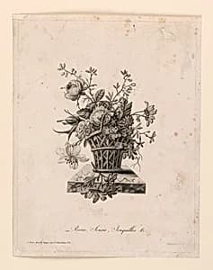 Vase of Flowers by Charles Bance, French, active 1793 - 1823