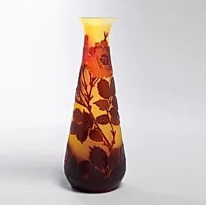 Vase by Emile Gallé, French, 1846 - 1904