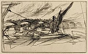 Vauxhall Bridge by James McNeill Whistler (1834-1903)