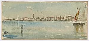 Venice Harbor by James McNeill Whistler (1834-1903)
