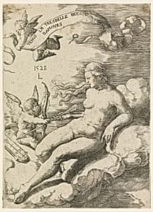 Venus and Cupid by Lucas van Leyden, Netherlandish, ca. 1494–1533