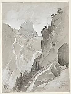 Vernal Falls, Yosemite by Thomas Moran, American, b. Britain, 1837–1926