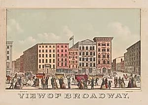 View of Broadway by Henry Bricher, 1817 - ?