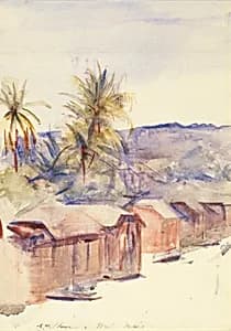 Village Street, Dominica by Abbott Handerson Thayer