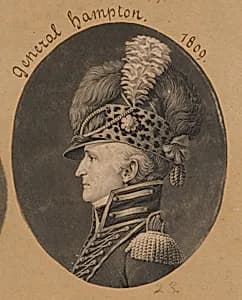 Wade Hampton by Charles Balthazar Julien Févret de Saint-Mémin, 12 Mar 1770 - 23 Jun 1852