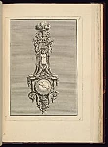 Wall Barometer Design by Jean François Forty, active 1775 – 1790