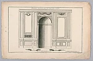 Wall Interior with Niche by Jean-Baptiste Bichard, French, 1722–after 1774
