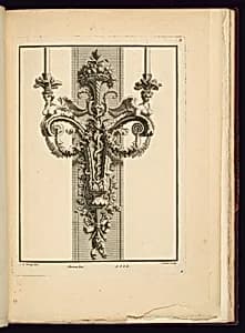 Wall Sconce Design by Jean François Forty, active 1775 – 1790